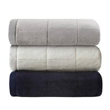 Load image into Gallery viewer, Madison Park Coleman 100% Polyester Reversible Plush To Microfiber Da Blanket MP51-6376 By Olliix
