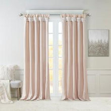 Load image into Gallery viewer, Madison Park Emilia 100% Polyester Twist Tab Lined Window Curtain MP40-6324 By Olliix
