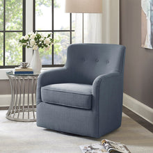 Load image into Gallery viewer, Madison Park Adele Adele Swivel Chair- Blue MP103-1000 By Olliix
