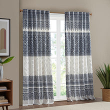 Load image into Gallery viewer, Mila Cotton Printed Window Panel With Chenille Detail And Lining II40-1182 By Olliix
