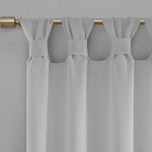 Load image into Gallery viewer, Floral Twist Tab Top Window Panel Embellished W/ Flower -50X95" Mp40-5652
