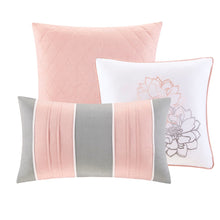 Load image into Gallery viewer, Lola 6 Piece Reversible Cotton Printed Coverlet Set - Full/ Queen MP13-6834
