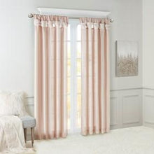 Load image into Gallery viewer, Madison Park Emilia 100% Polyester Twist Tab Lined Window Curtain MP40-6324 By Olliix
