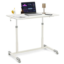 Load image into Gallery viewer, Height Adjustable Computer Desk Sit to Stand Rolling Table
