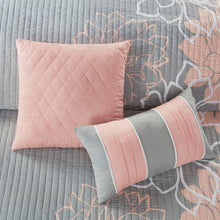 Load image into Gallery viewer, Lola 6 Piece Reversible Cotton Printed Coverlet Set - Full/ Queen MP13-6834
