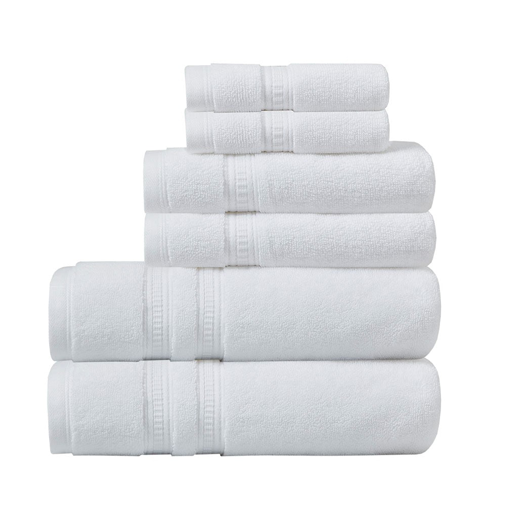 Plume 100% Cotton Feather Touch Antimicrobial Towel 6 Piece Set - BR73-2435