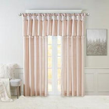 Load image into Gallery viewer, Madison Park Emilia 100% Polyester Twist Tab Lined Window Curtain MP40-6324 By Olliix
