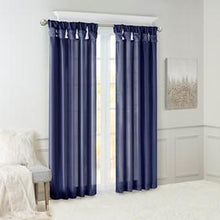 Load image into Gallery viewer, Madison Park Emilia 100% Polyester Twist Tab Lined Window Curtain MP40-6317 By Olliix
