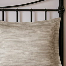 Load image into Gallery viewer, Madison Park Walter 100% Polyester Seersucker Printed Pieced 7Pcs Comforter Set - Cal King - Taupe MP10-7087 By Olliix
