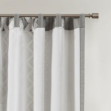 Load image into Gallery viewer, Imani Cotton Printed Window Panel With Chenille Stripe And Lining II40-1181 By Olliix

