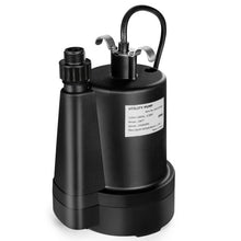 Load image into Gallery viewer, 1/3HP 2400GPH Submersible Utility Pump Portable Electric Water Pump with 10 FT Cord
