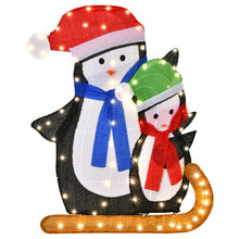 Load image into Gallery viewer, Lighted Standing Penguins Christmas Decoration
