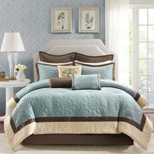 Load image into Gallery viewer, Madison Park Juliana 9 Piece Charmeuse Comforter Set -Queen MP10-458 By Olliix
