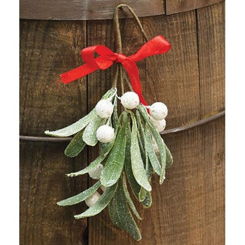 Glittered Mistletoe Pick 8