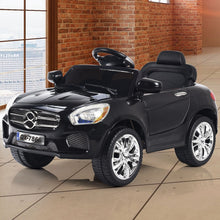 Load image into Gallery viewer, 6V Kids Remote Control Battery Powered LED Lights Riding Car-Black
