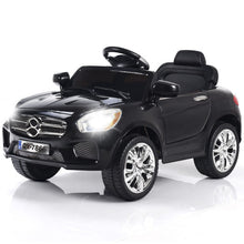 Load image into Gallery viewer, 6V Kids Remote Control Battery Powered LED Lights Riding Car-Black
