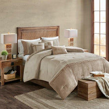 Load image into Gallery viewer, Madison Park Boone 7 Piece Faux Suede Comforter Set MP10-6435 By Olliix
