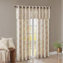 Load image into Gallery viewer, Madison Park Fretwork Print Window Curtain -63" Panel MP40-1279 By Olliix
