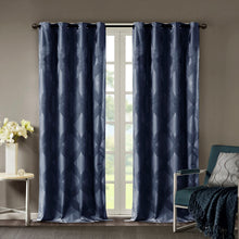 Load image into Gallery viewer, Bentley Ogee Knitted Jacquard Total Blackout Panel SS40-0145 By Olliix
