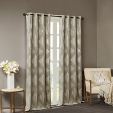 Load image into Gallery viewer, Bentley Ogee Knitted Jacquard Total Blackout Panel SS40-0121 By Olliix
