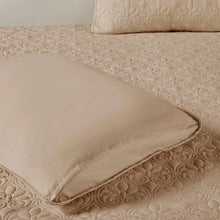 Load image into Gallery viewer, Madison Park Quebec 100% Polyester Fitted Bedspread - Queen - Khaki MP13-6478 By Olliix
