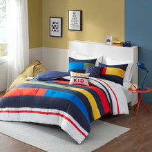 Load image into Gallery viewer, Morris Stripe Printed Comforter Set - Full/Queen UHK10-0143 By Olliix

