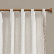 Load image into Gallery viewer, Mila Cotton Printed Window Panel With Chenille Detail And Lining II40-1183 By Olliix
