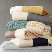 Load image into Gallery viewer, Ink Ivy Stockholm Color Block Faux Cashmere Throw -50X60&quot; II50-238 By Olliix
