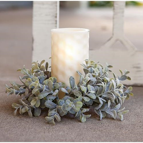 Pebble Eucalyptus Candle Ring 3