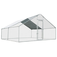 Load image into Gallery viewer, 13 x 13 Feet Walk-in Chicken Coop with Waterproof Cover for Outdoor Backyard Farm
