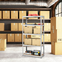 Load image into Gallery viewer, 72&quot; Storage Shelf Steel Metal 5 Levels Adjustable Shelves
