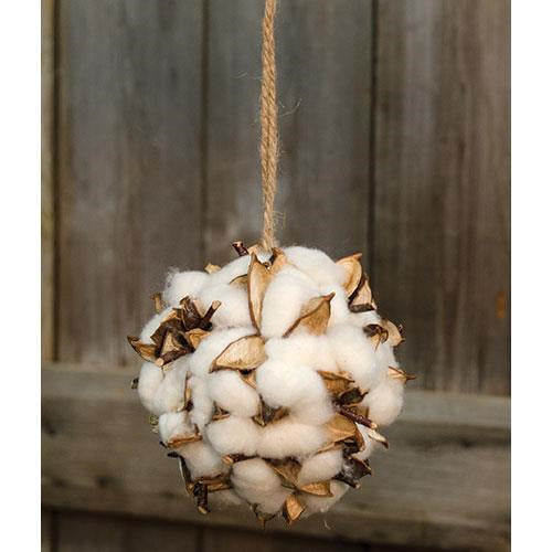 Country Cotton & Petal Ball (Pack of 2)
