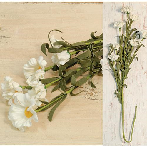 Cream Aster Daisy Spray 28