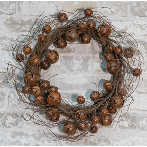 Twig Wreath w/Rusty Bells 20