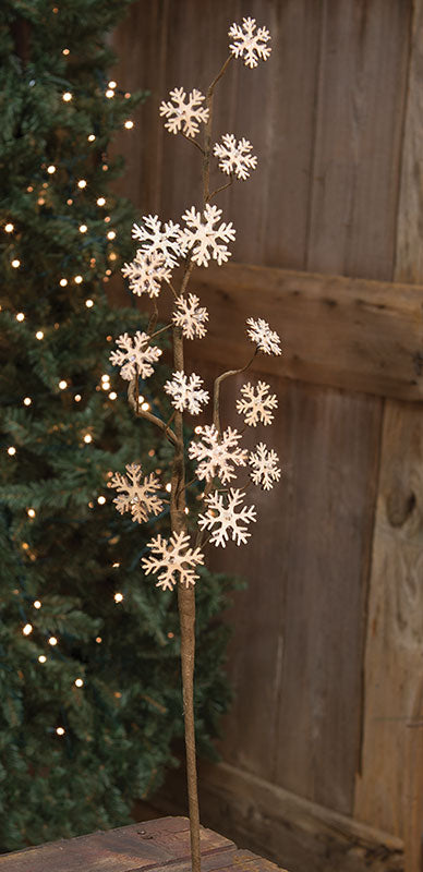 Glitter Vintage Snowflake Spray 24
