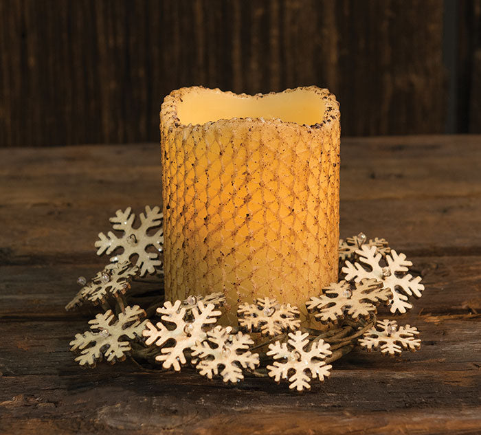 Glitter Vintage Snowflake Ring 3.5