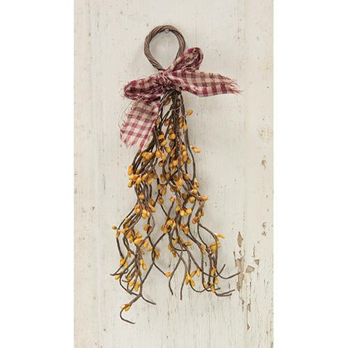 Pip Berry Wispy Teardrop Old Gold (Pack of 4)