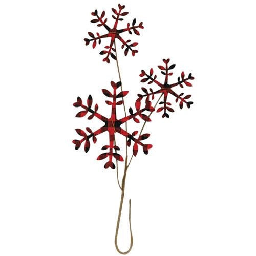 Buffalo Gingham Snowflake Pick 14