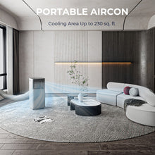 Load image into Gallery viewer, 8000 BTU 3-in-1 Air Cooler with Dehumidifier and Fan Mode-Gray
