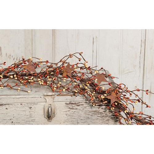 Pip Berry Garland With Stars Pumpkin Spice 40