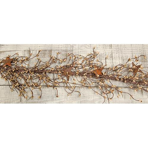 Pip Berry Garland With Stars Teastain 40