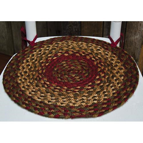Cinnamon Braided Chair Pad (Pack of 2)