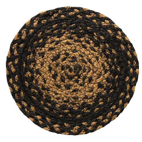 Braided Ebony Trivet (Pack of 4)
