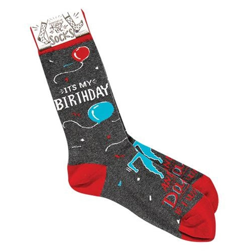 It's My Birthday Socks - 1 Pair (Pack of 2)