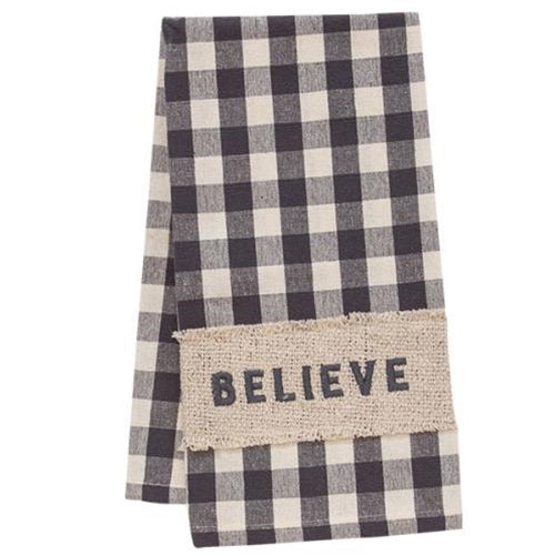 Believe Buffalo Check Dish Towel (Pack of 2)