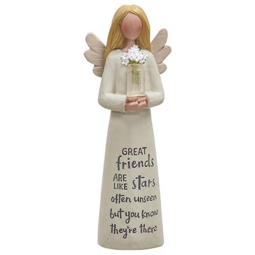 Friend Resin Angel w/Daisies (Pack of 2)