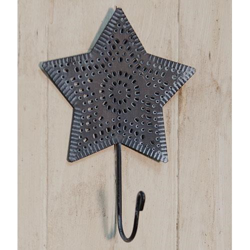 Punched Metal Star Hook (Pack of 4)