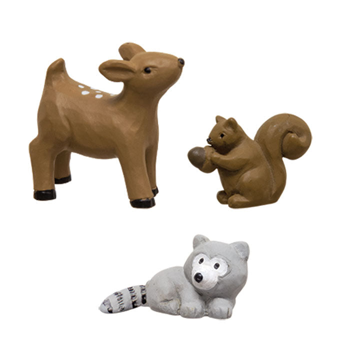 3/Set Deer Raccoon Squirrel (Pack of 4)