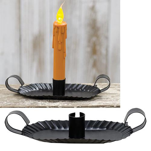 Black Oval Taper Holder (Pack of 4)