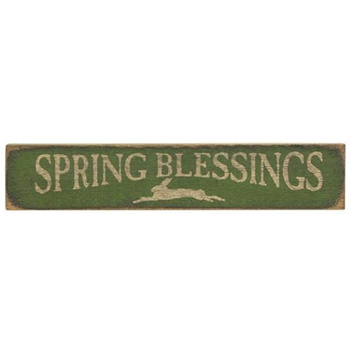 Spring Blessings Sign Green (Pack of 2)
